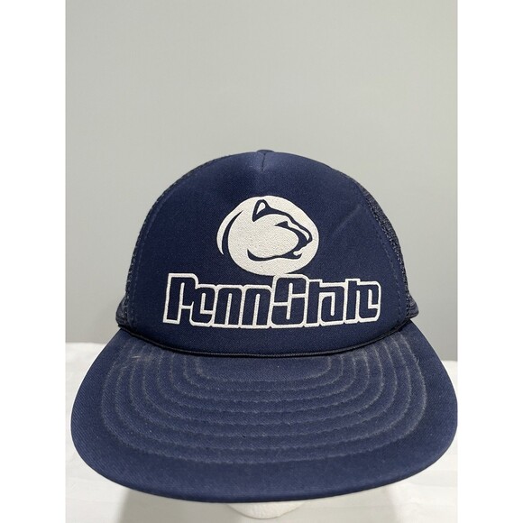 Vintage 80’s Penn State University Nittany Lions Logo Spell Out Snapback Hat Cap - Picture 2 of 8